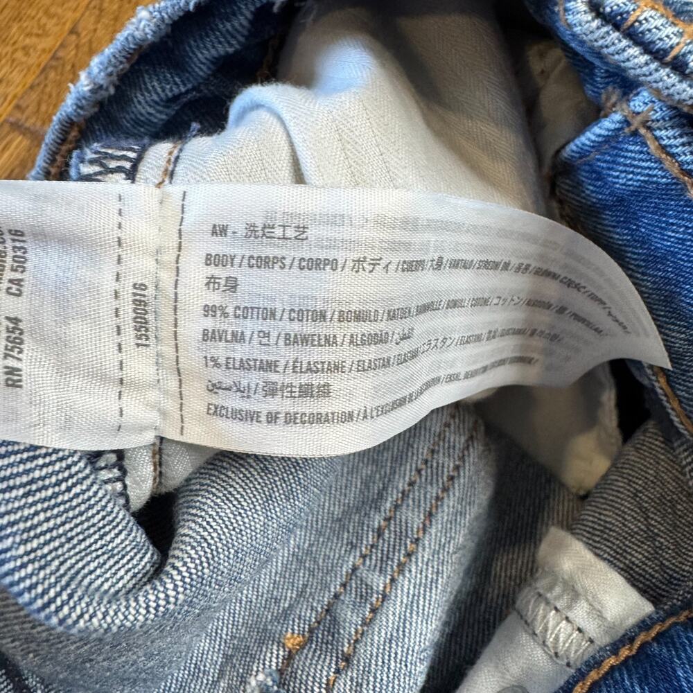 Abercrombie Fitch Jeans Sz 25/0 Med Wash 90s Straight Ultra High Rise Curve Love - Picture 7 of 7